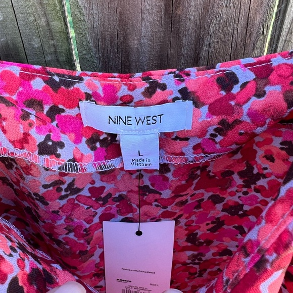 👗Nine West Vibrant Pink Floral Camisole - Picture 3 of 7